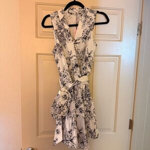 Avec les filles floral wrap dress